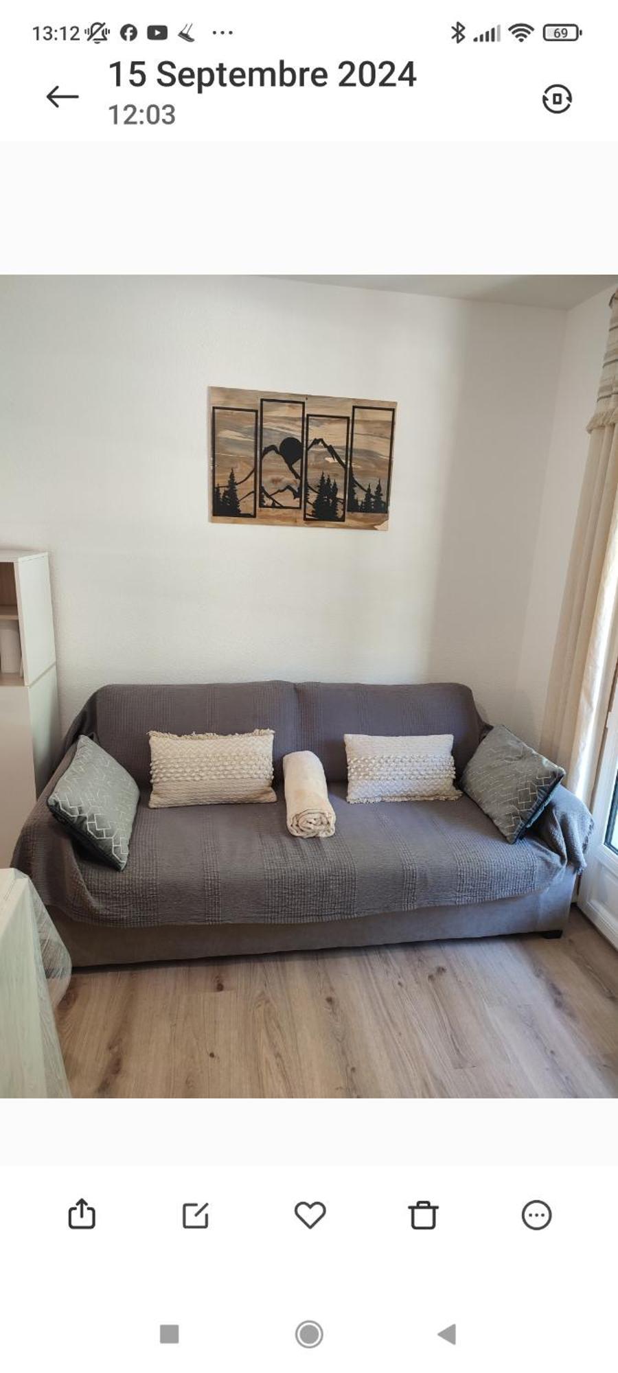 Charmant Appartement 4 Pers,Vue Montagne Avec Parking Prive Et Balcon Каутерец Екстериор снимка